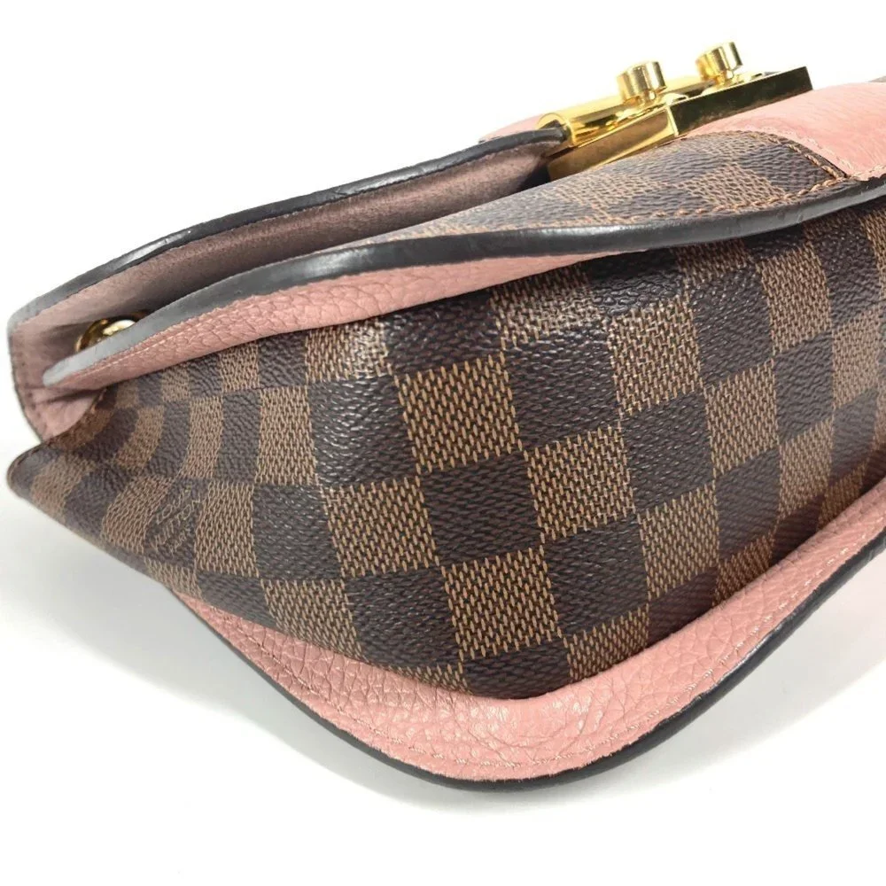 LOUIS VUITTON Authentic Brown Damier Canvas Pochette Shoulder Bag